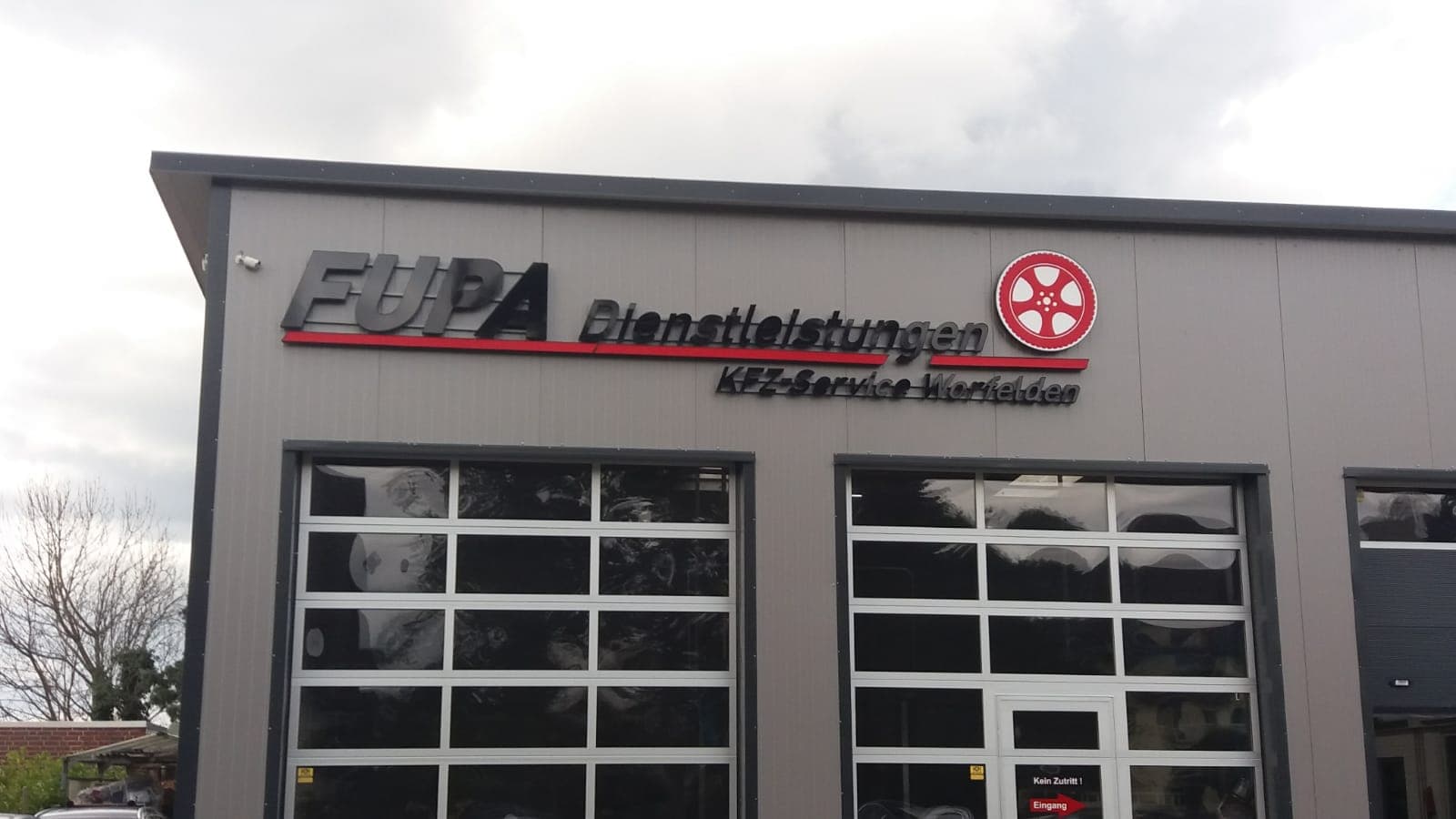 Das Betriebsgebäude von FUPA-Dienstleistungen in Worfelden