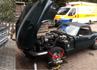Triumph Youngtimer in der Restauration